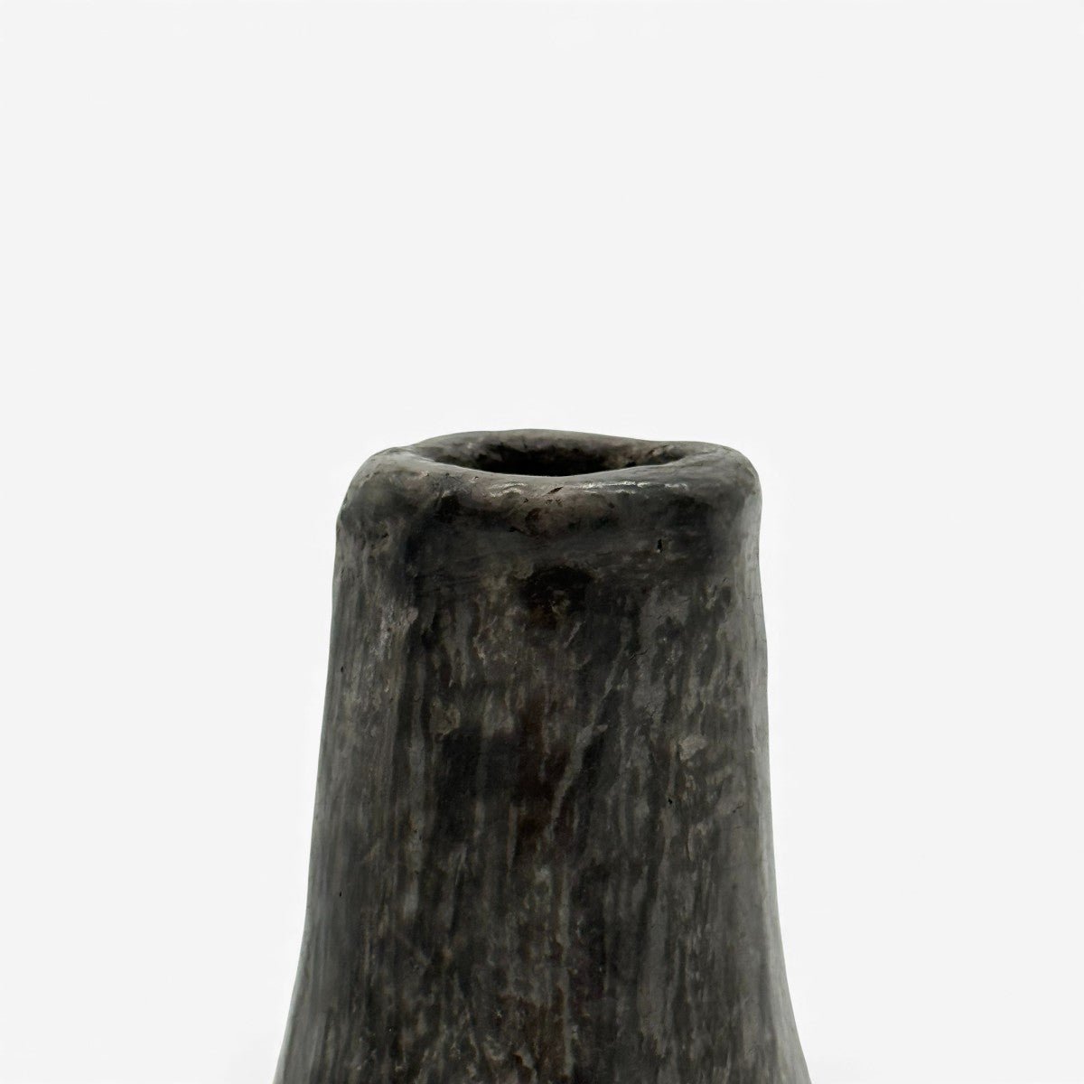 bottiglia ceramica di Habiba colore nero antracite: ceramica etnica tunisina esclusiva Vicode