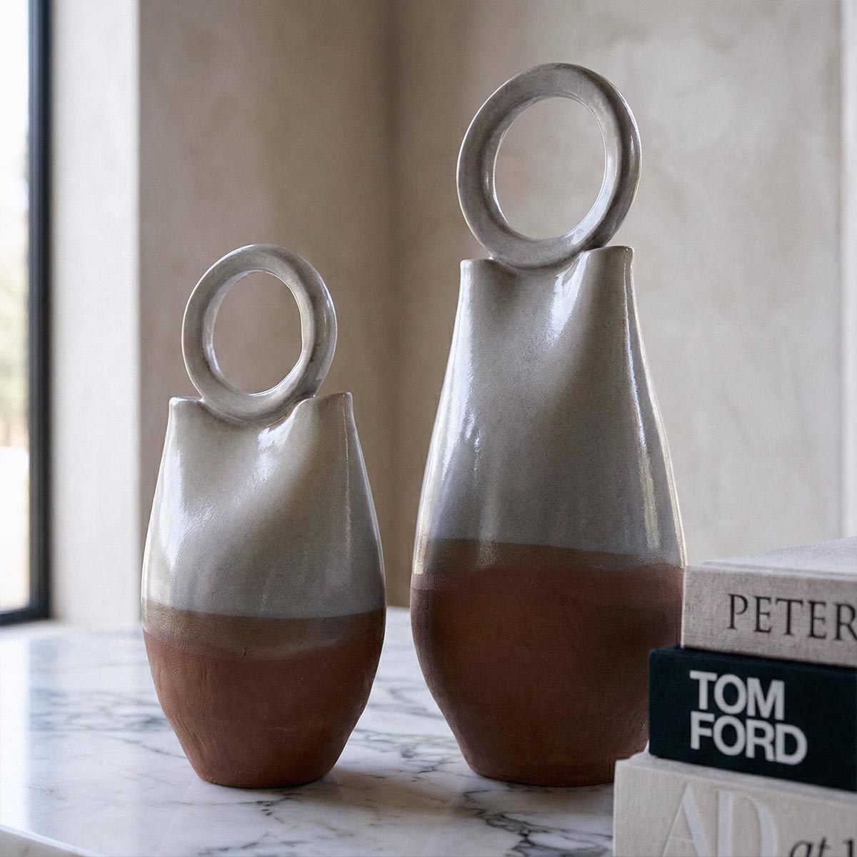 Coppia di Vasi in Ceramica Brisa del Mediterráneo - Vicode