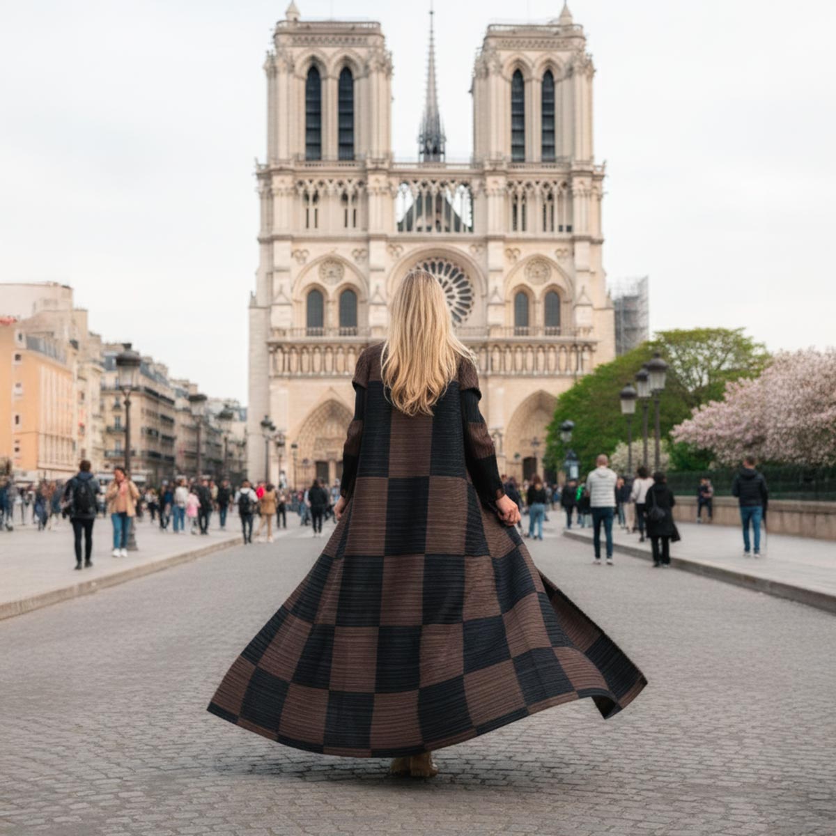 Primo piano della lavorazione trapuntata e della texture tridimensionale del tessuto.