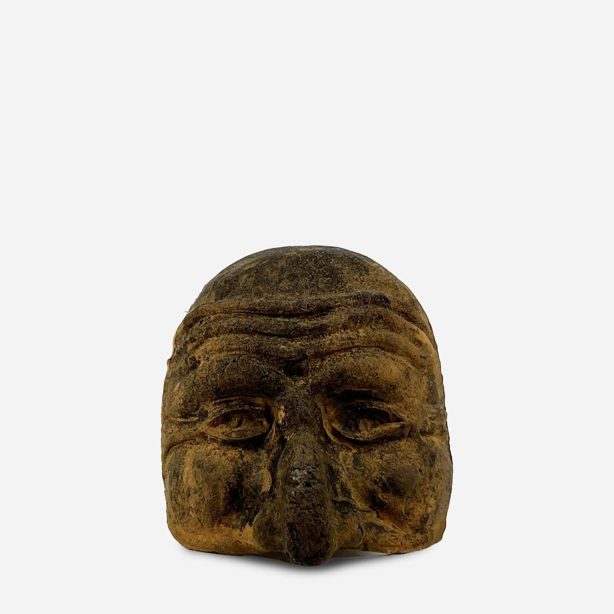 Maschera antica di Pulcinella, originale napoletana dei primi del '900 in cartapesta storica.