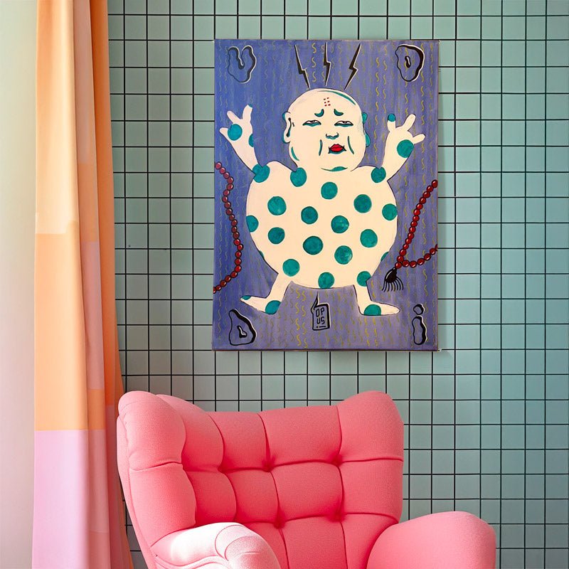 Particolare delle linee dure e spigolose tipiche della street art usate da Uodi.