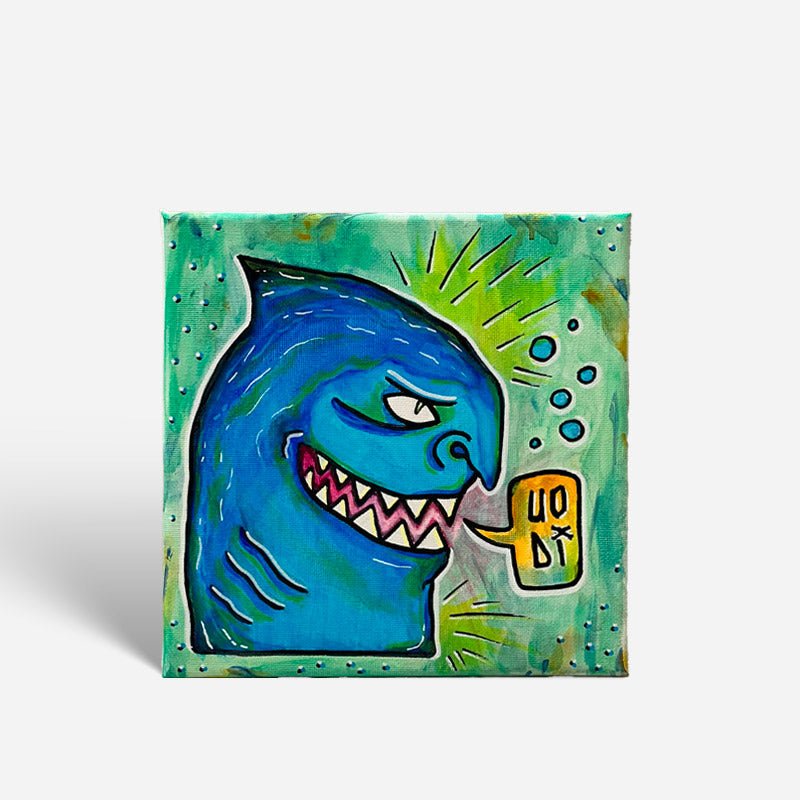 Il demone annoiato, soggetto del quadro Opus #12, parte della serie di Uodi.