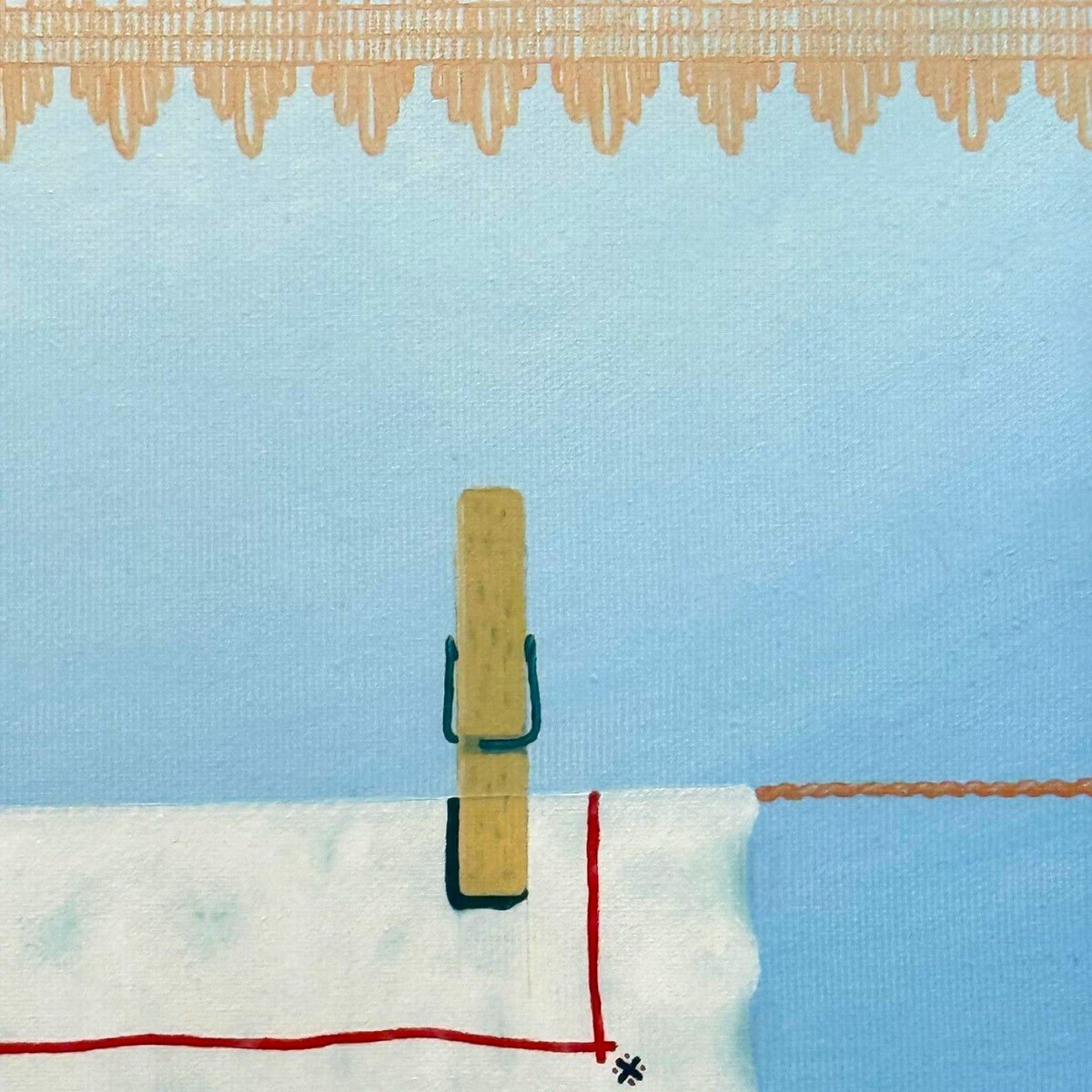 Quadro romantico e sognante (54x40 cm) esposto in un interior design elegante.
