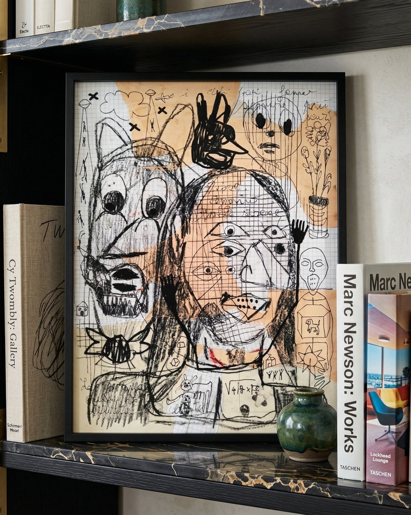 Quadro art brut Precisi "Diario dell'Inconscio", collezione Sguardi Stratificati.