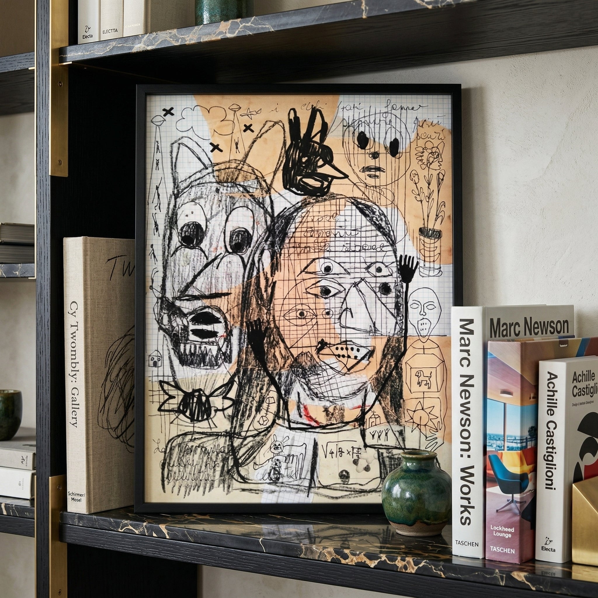 Quadro art brut Precisi "Diario dell'Inconscio", collezione Sguardi Stratificati.