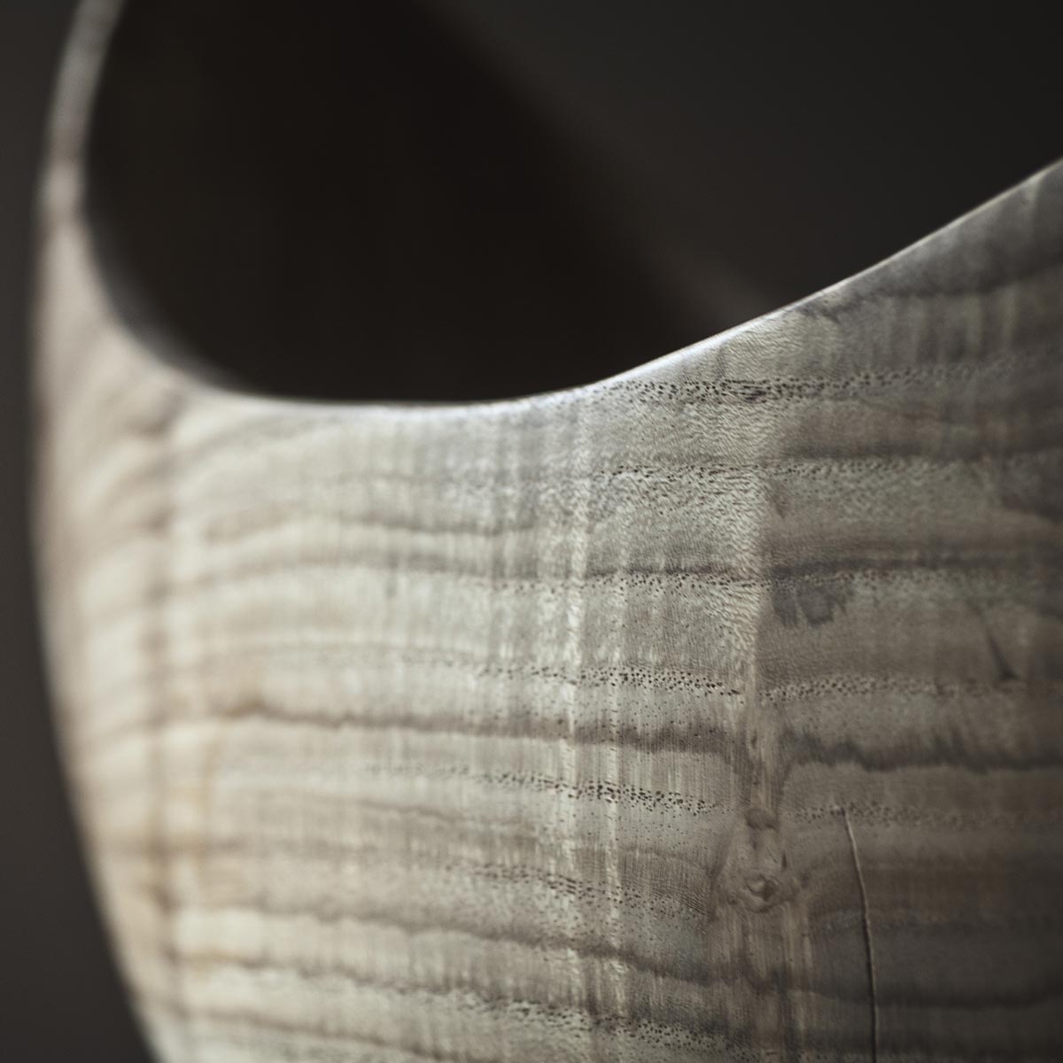 La scultura in legno di olmo che contiene frutta fresca, utilizzata come elegante portafrutta.