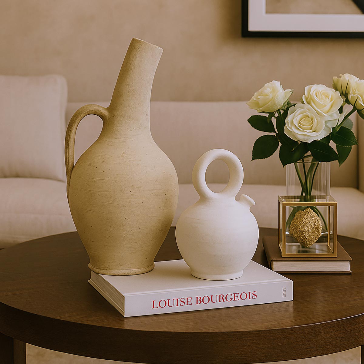 Primo piano della superficie materica e porosa della terracotta dell'Amphora Camarguaise.