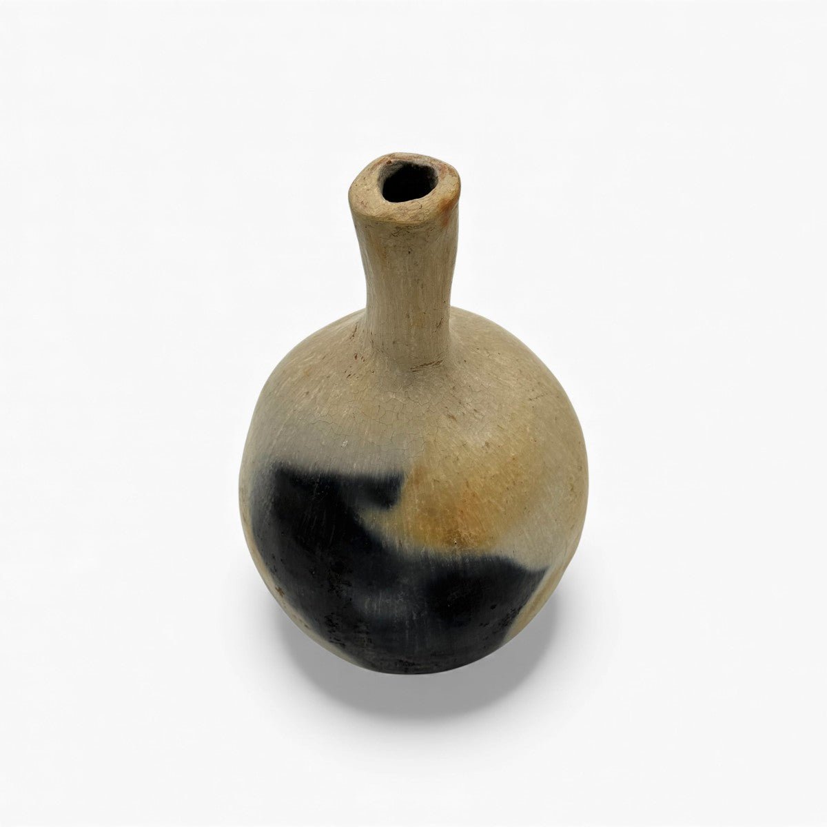 Vaso avorio maculato modello Mufida vista frontale per home decor