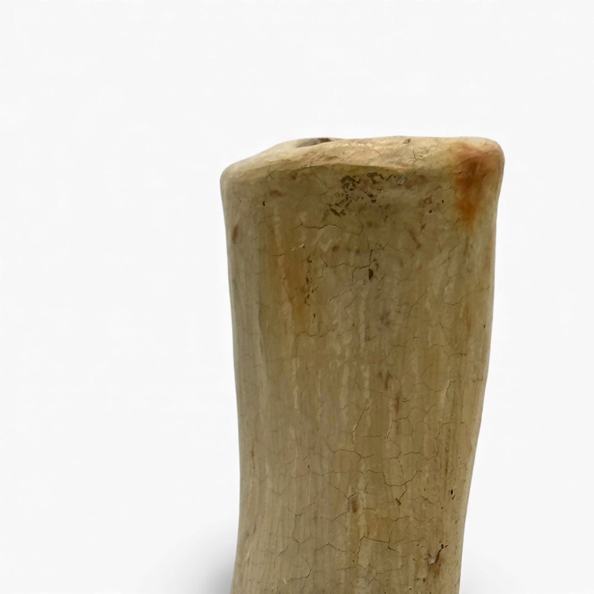 Complemento d'arredo etnico chic vaso avorio maculato Malles x Vicode