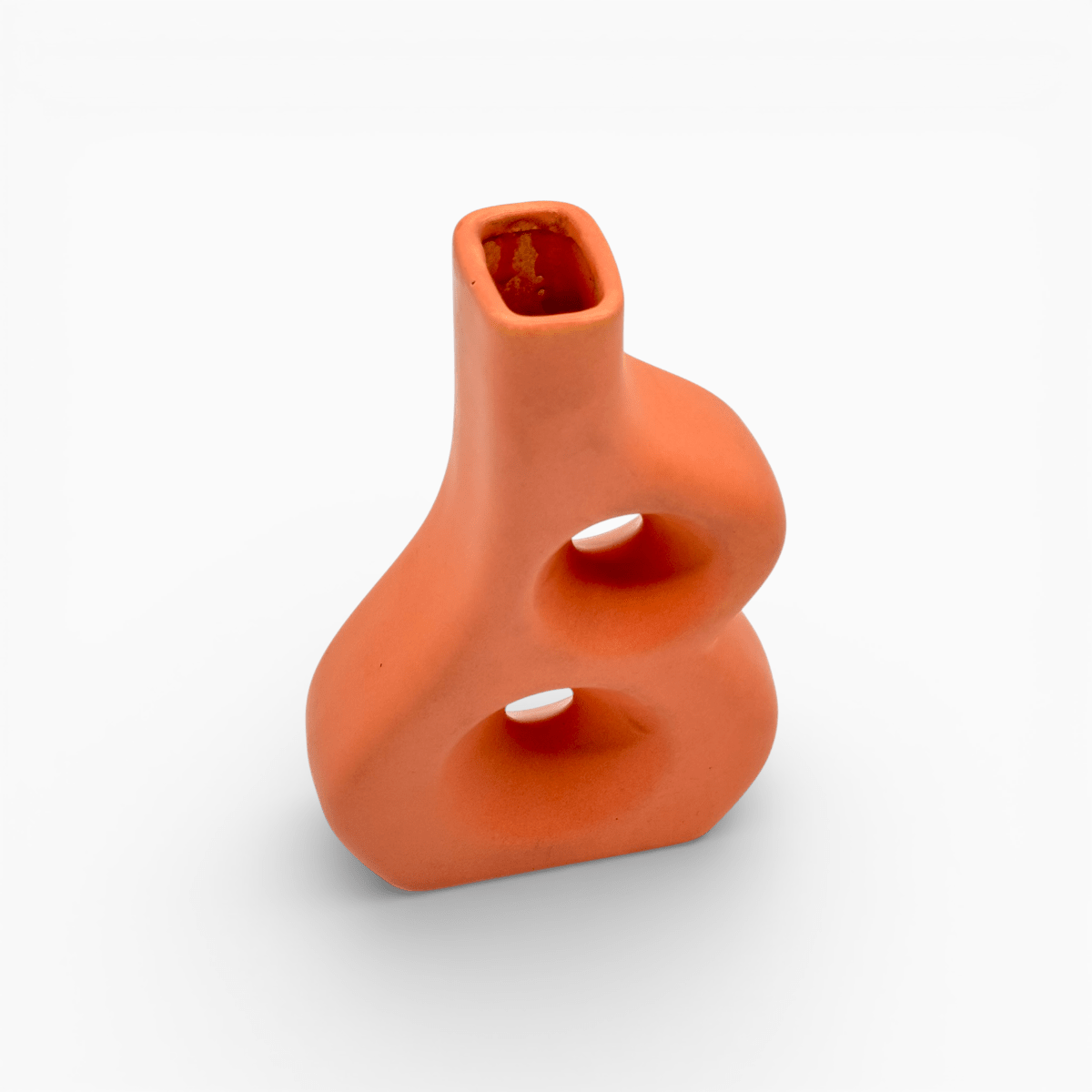 Pezzo unico artigianale colore arancio tramonto smaltato