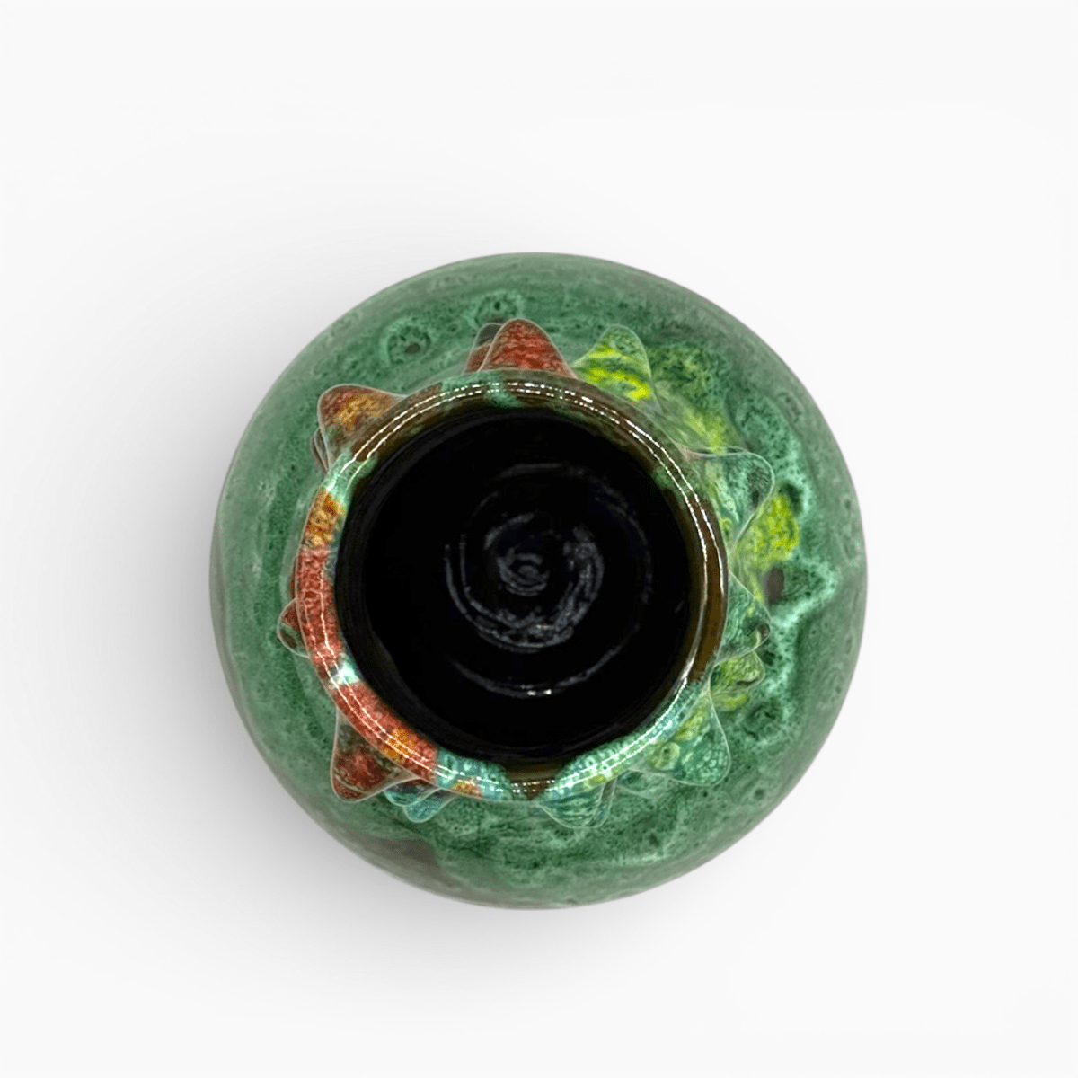 Decorazione casa unica vaso con spine e smaltatura a colata