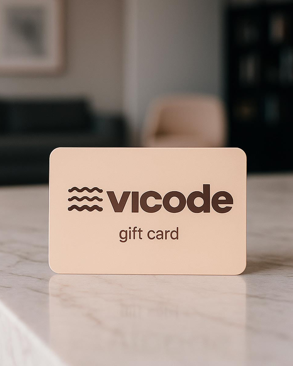 Buono Regalo Vicode per un dono di arte e design artigianale.