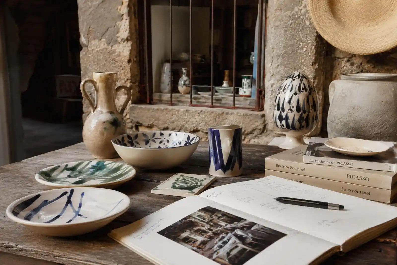 Ceramiche smaltate scoperte da Vicode a La Bisbal d’Empordà durante un viaggio in Catalogna