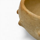 Complemento d'arredo stile etnico chic ciotola sabbia in terracotta naturale