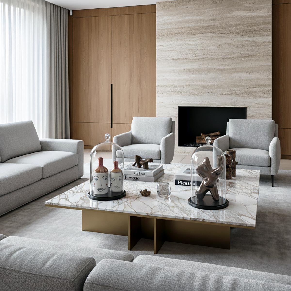 La coppia vasi ceramica accanto a un libro d'arte per mostrarne le dimensioni.