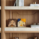 Coppia di mattonelle ceramica dipinte Idda & Iddu (Lei & Lui) di Artema Galli.