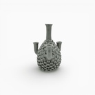 Scultura in ceramica marocchina design pigna e tulipiera