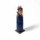 Vista posteriore della scultura portabottiglie di Napoleone, che mostra la pittura a mano.