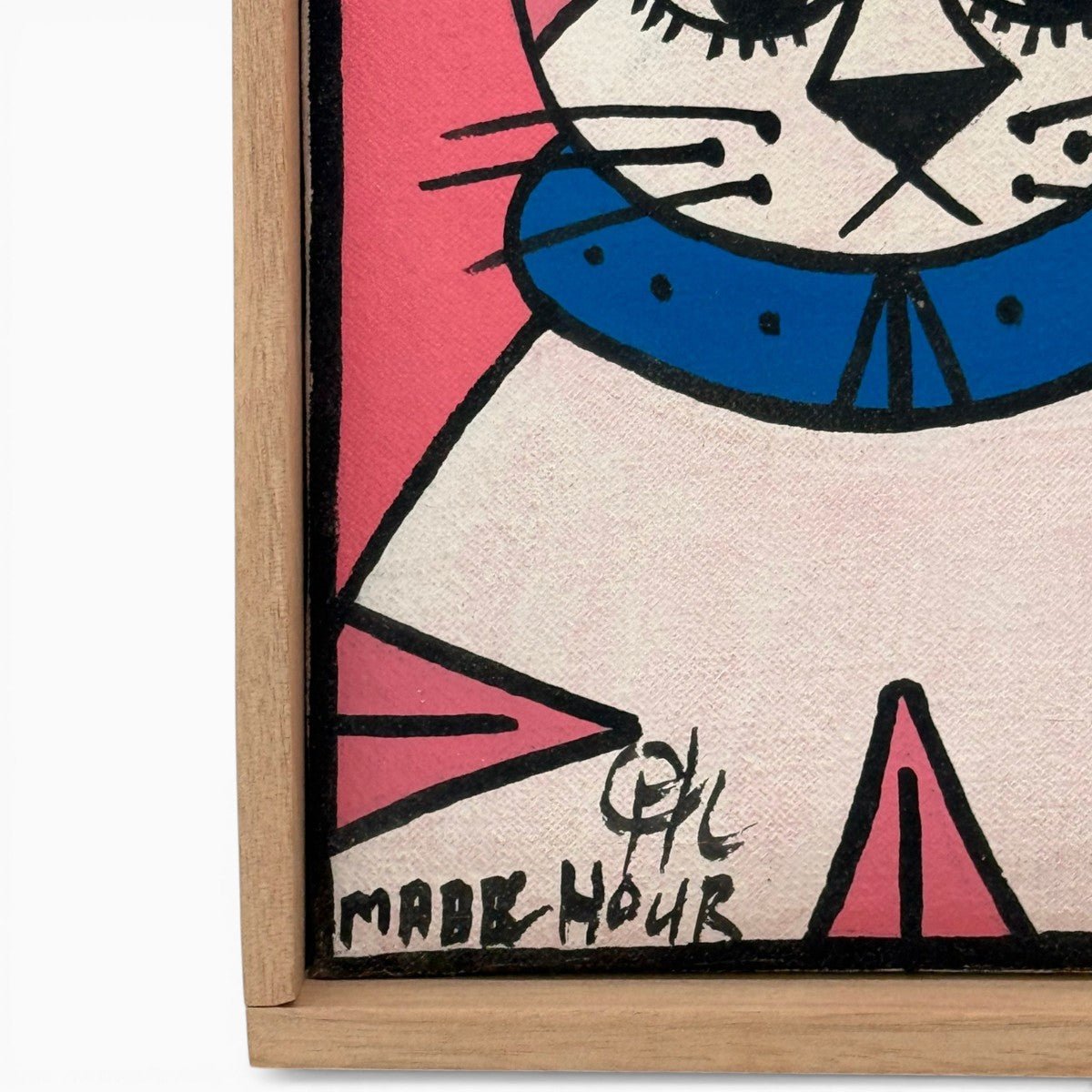 Il gatto stilizzato come figura totemica della cultura rurale marocchina.