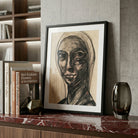 Quadro ritratto sdoppiato Precisi "Sguardo Sdoppiato", collezione Sguardi Stratificati.
