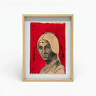 Visione d'insieme del quadro materico Massimiliano Precisi che mostra la sintesi visiva tra classico e tribale.