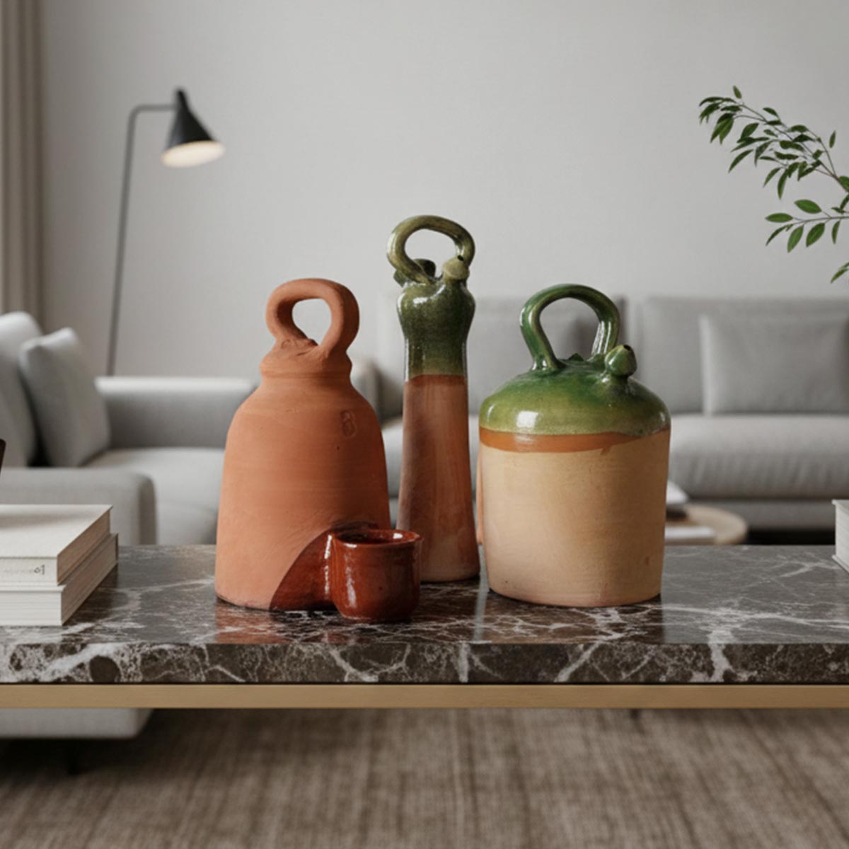 La Scultura Canto a Dos 3 tenuta in mano per mostrare le sue dimensioni più piccole.