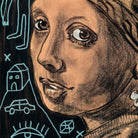 Firma dell'artista e data 2025 poste sul margine inferiore come garanzia di un pezzo unico.