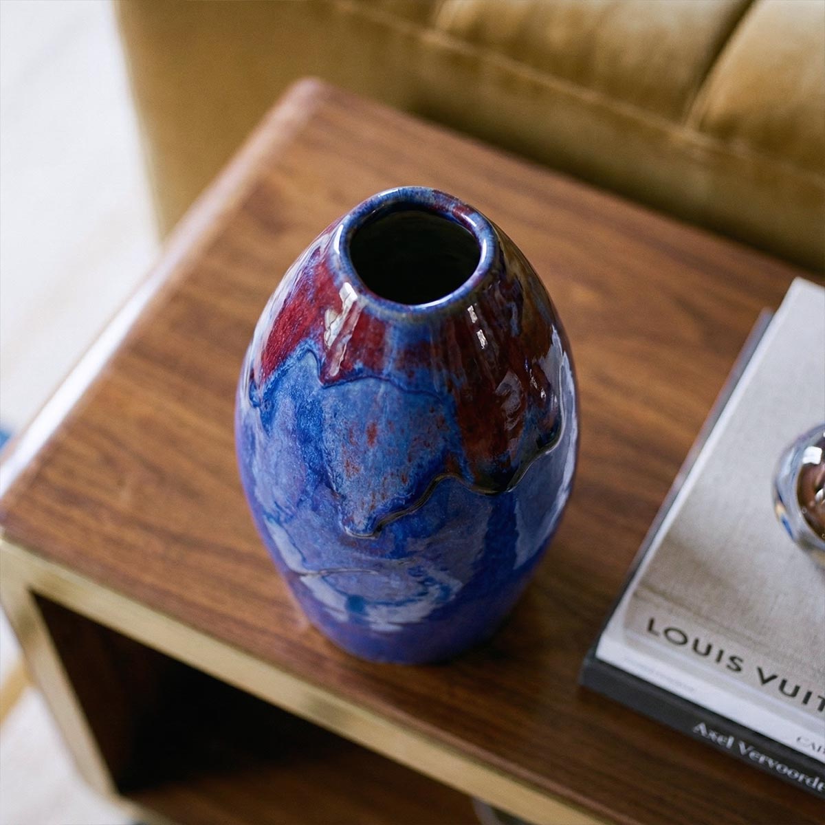 Vaso Conico blu minimalista geometrico - Vicode
