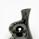 Vaso Scultoreo Nero in Ceramica Eclissi Materica - Vicode