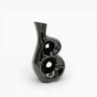 Vaso Scultoreo Nero in Ceramica Eclissi Materica - Vicode