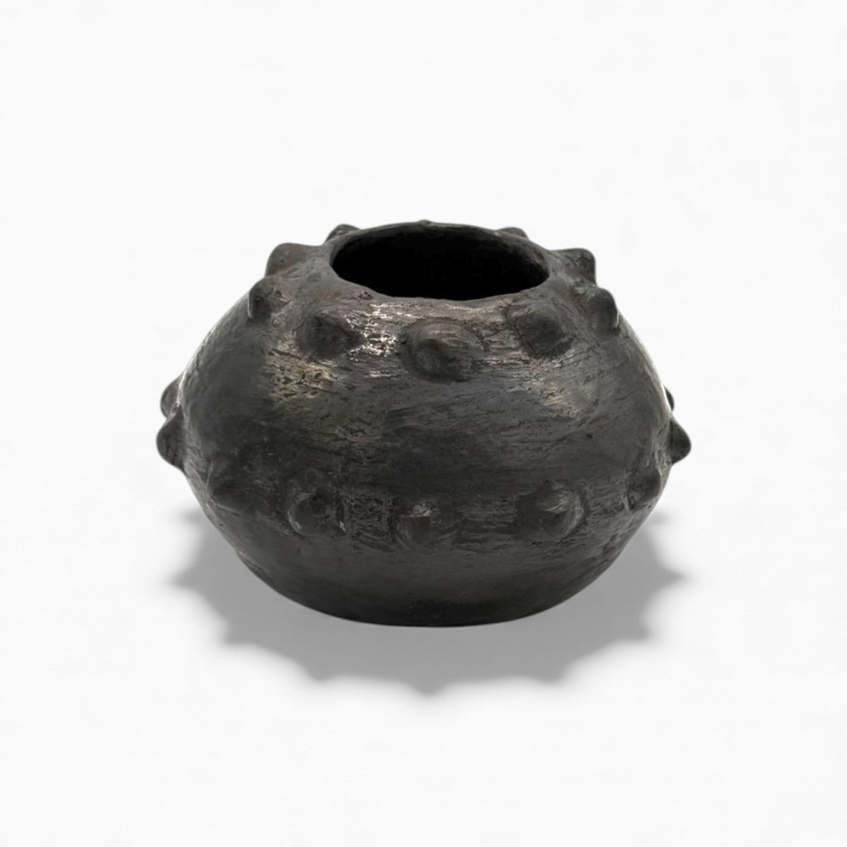 Oggetto d'arredo unico Vaso Geometrico Nero per interni sofisticati