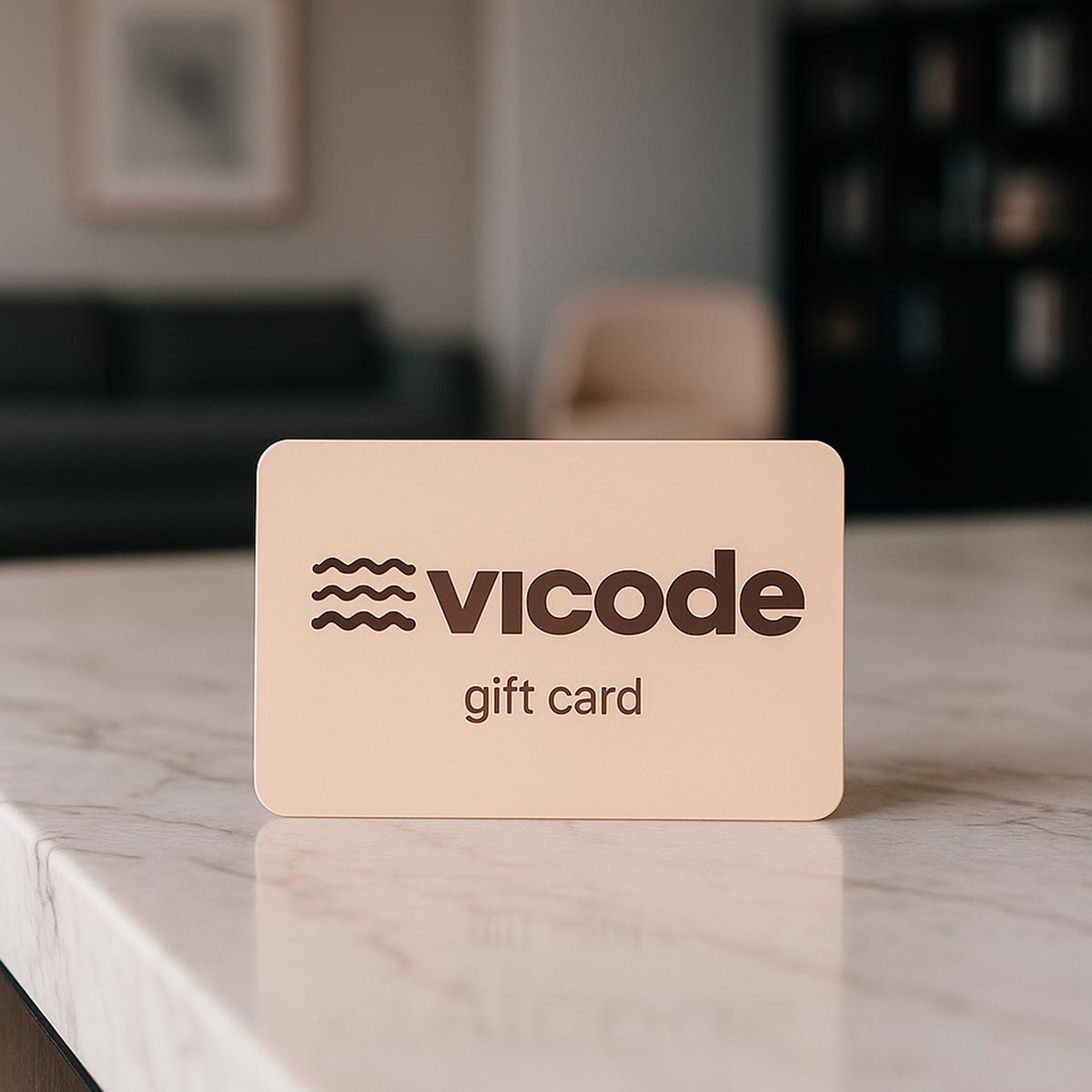 Buono Regalo Vicode per un dono di arte e design artigianale.